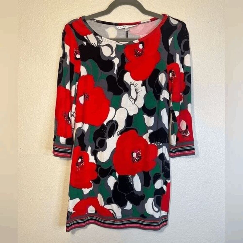 Trina Turk floral mini shift dress